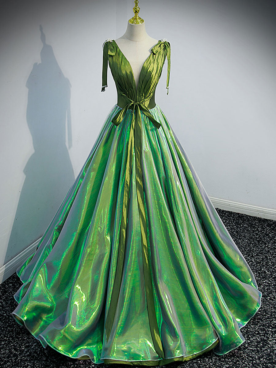 graduation dress unique v neck green long prom dress, green formal minimum-inventory-1 Sexy Classic Modern Category All-Black Halloween Costume Ideas Size:43 EUR/9.5 US/9 UK