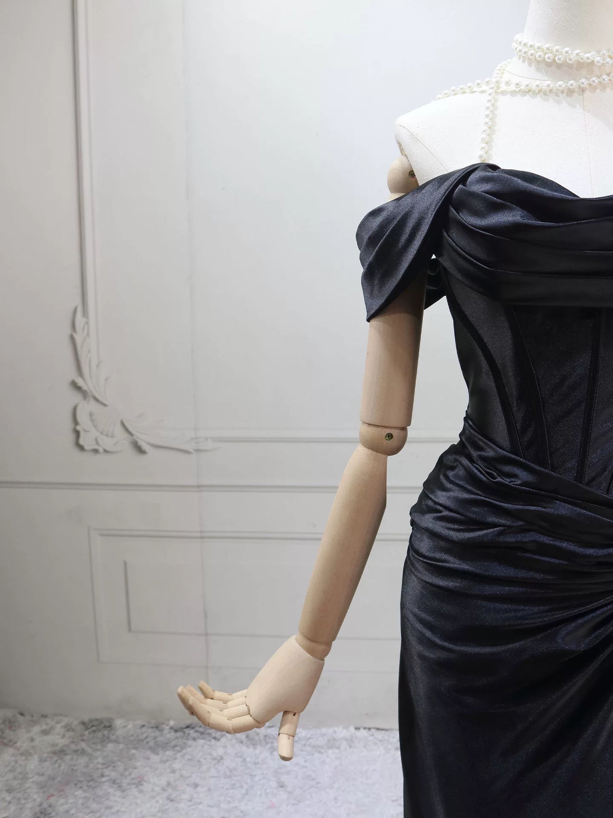 Simple Off Shoulder Black Long Prom Dress, Black Long Formal Dress toptby Simple Off Shoulder Black Long Prom Dress, Black Long Formal Dress toptby