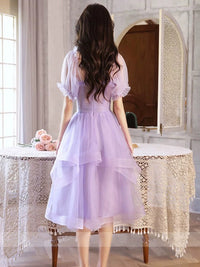 Purple Tulle Short Prom Dress, Purple Homecoming Dress – toptby Purple Tulle Short Prom Dress, Purple Homecoming Dress – toptby