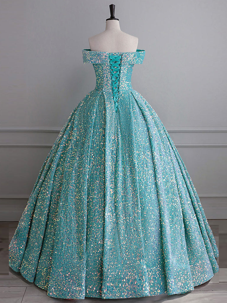 Blue Green Velvet Sequin Long Prom Dress, Velvet Formal Dress toptby Blue Green Velvet Sequin Long Prom Dress, Velvet Formal Dress toptby