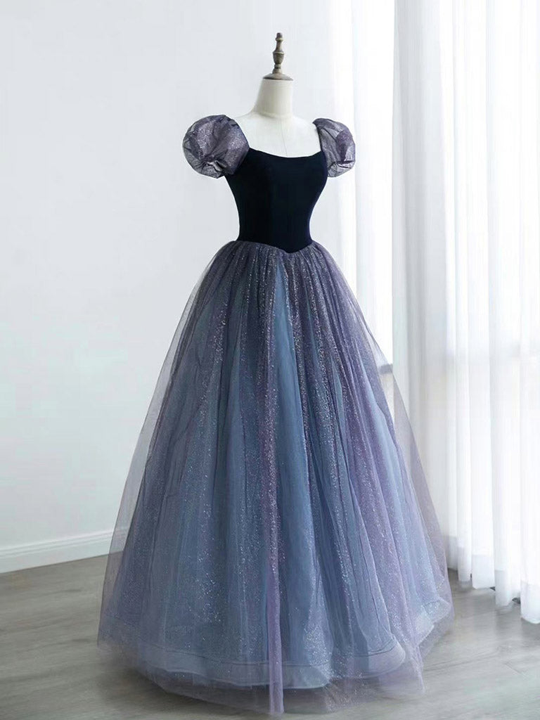 Purple A-Line Tulle Long Prom Dress, Purple Formal Dress – toptby Purple A-Line Tulle Long Prom Dress, Purple Formal Dress – toptby