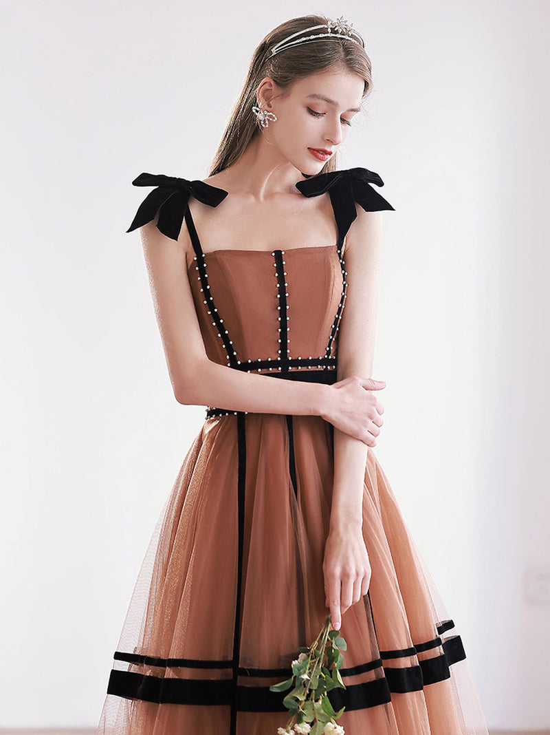 caramel brown color dress Caramel Miranda Draped Maxi Dress