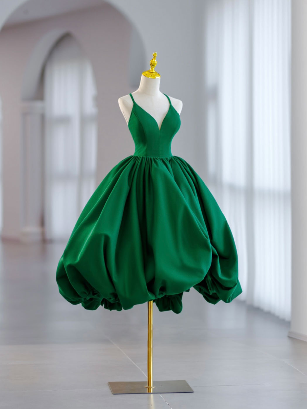 Green formal dresses outlet short