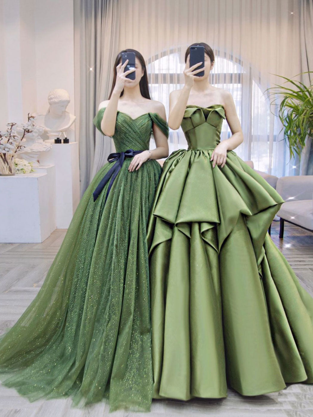 Green Tulle Lime Green Prom Dresses 2018 A-Line Green Tulle Long Prom Dresses, Green Tulle Green Tulle Lime Green Prom Dresses 2018 A-Line Green Tulle Long Prom Dresses, Green Tulle