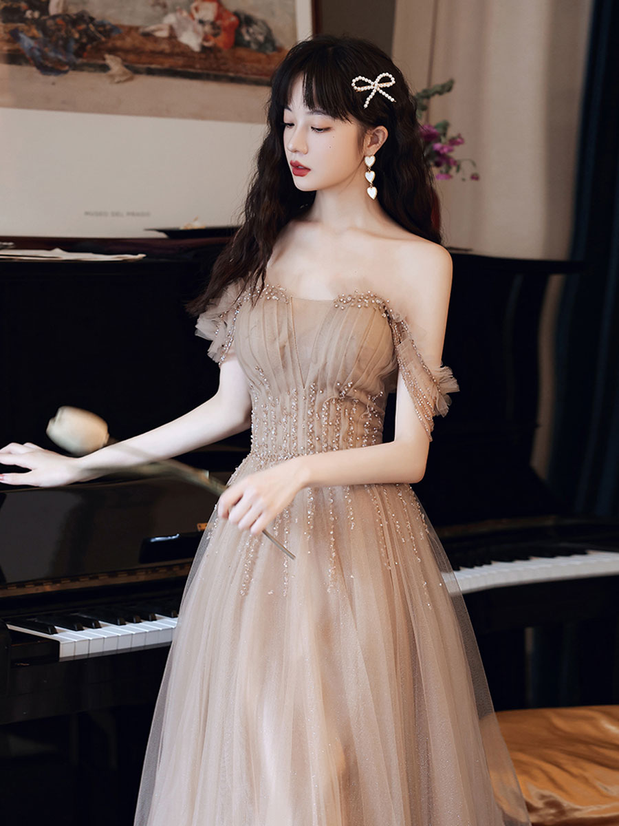 Pink Satin Elegant Strapless Long Prom Dresses, Long Pink Formal Gradu –  Lwt Dress