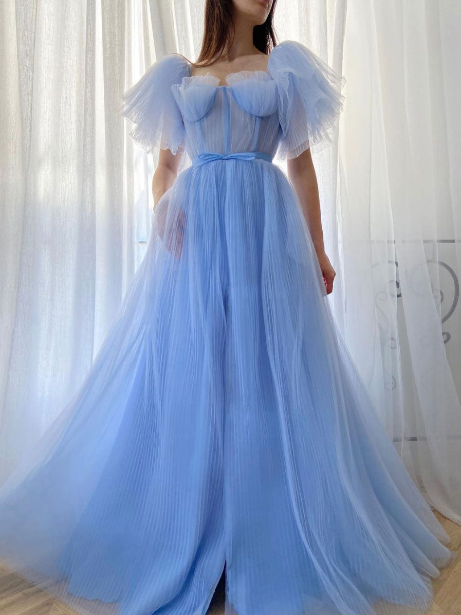 blue fairy prom dress Roxy Blue Sequins Long-Sleeved Maxi Dress main image 0