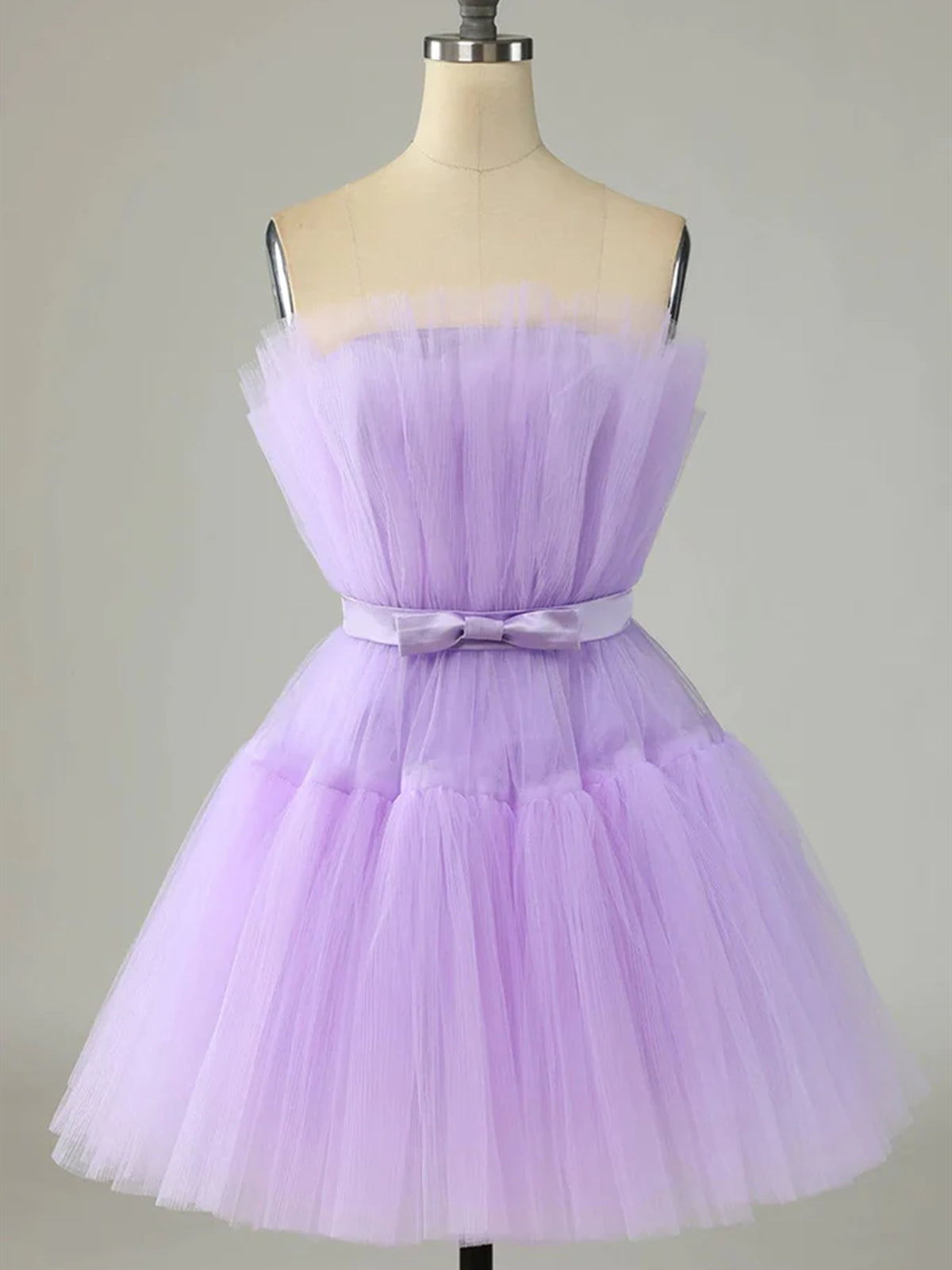 Purple tulle short prom dress purple formal homecoming dress toptby Purple tulle short prom dress purple formal homecoming dress toptby