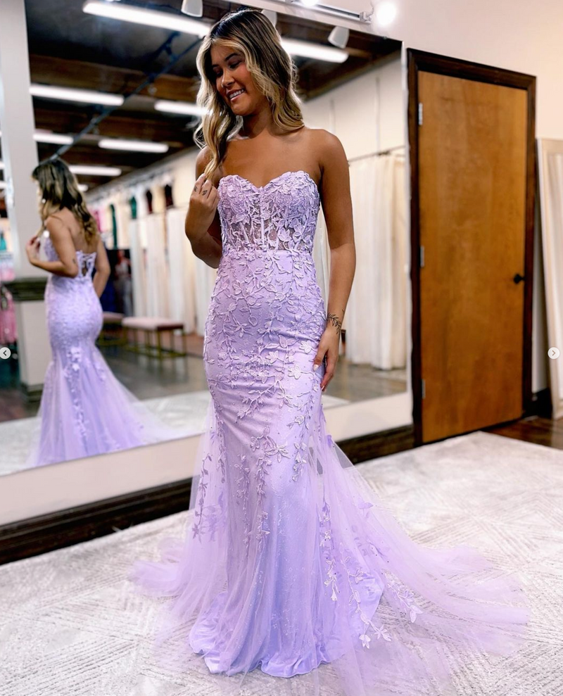 Purple blue 2025 prom dress