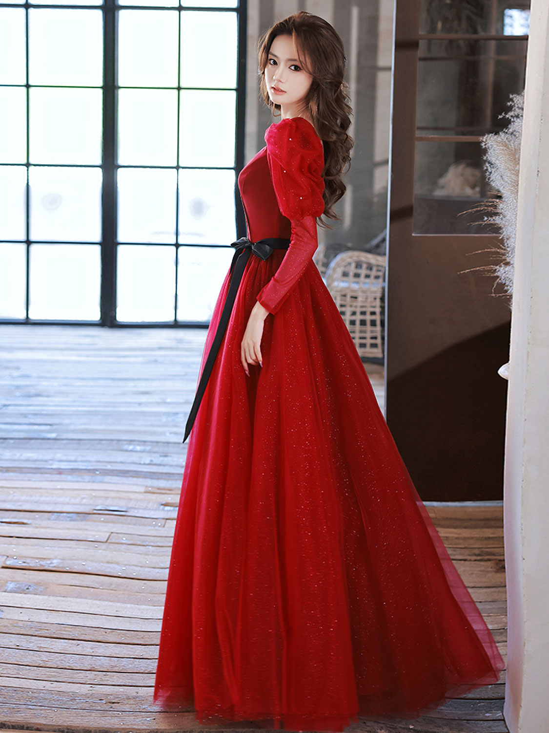 red prom dresses ball gown v neck off the shoulder lace applique elega –  inspirationalbridal
